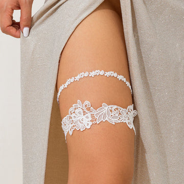 Avila Lace Thigh Chain Set