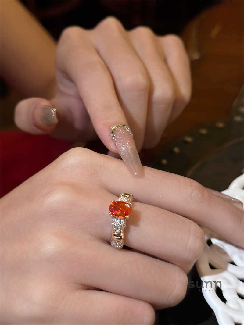 Aviva Iridescent Gemstone Open Ring [ZEGCJW3W]