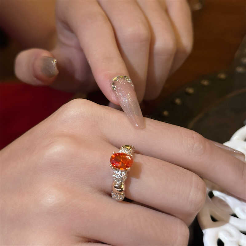 Aviva Iridescent Gemstone Open Ring [IOEB4NOX]