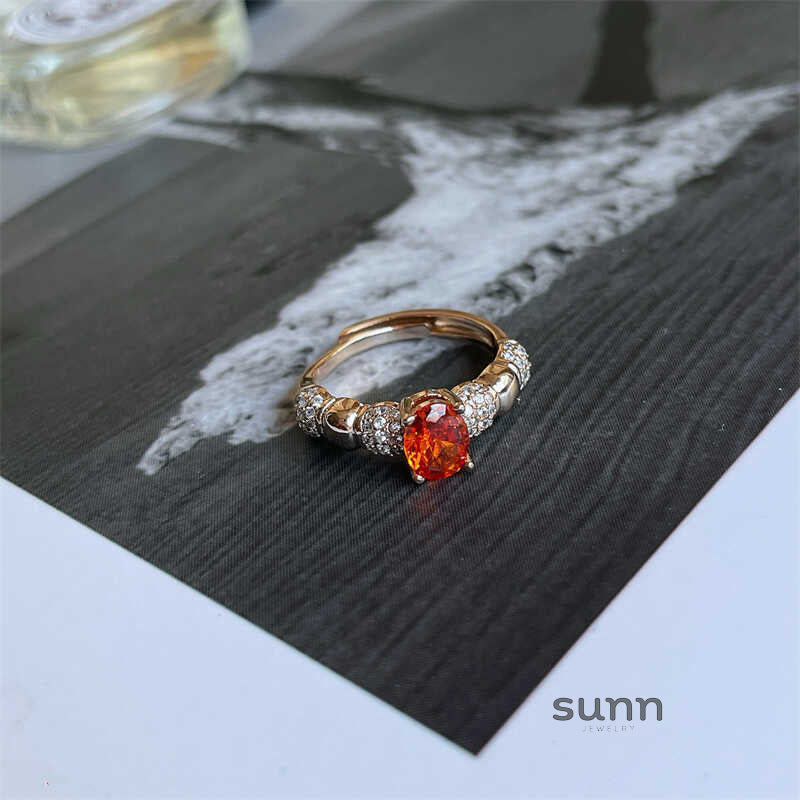 Aviva Iridescent Gemstone Open Ring [LW2TUCFQ]