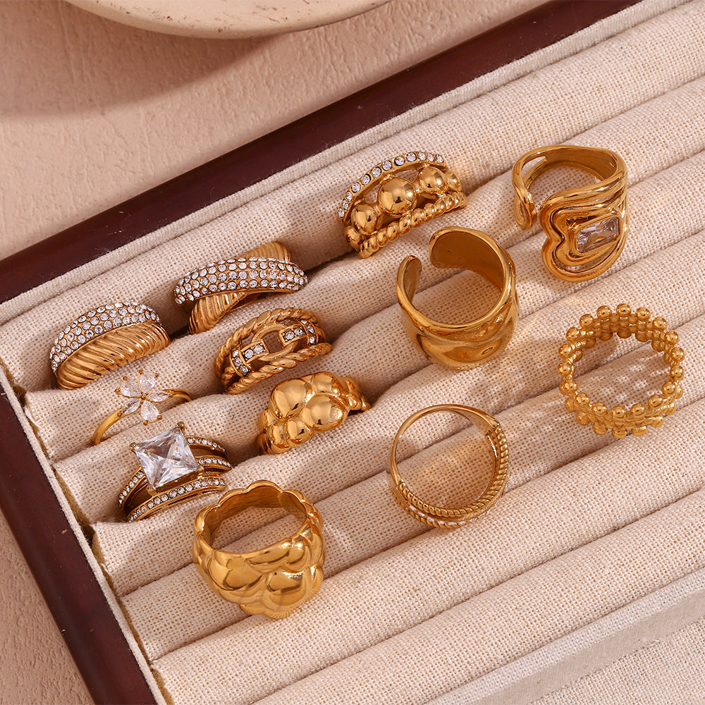 Avri Geometric Ring Collection [HV45PU2P]