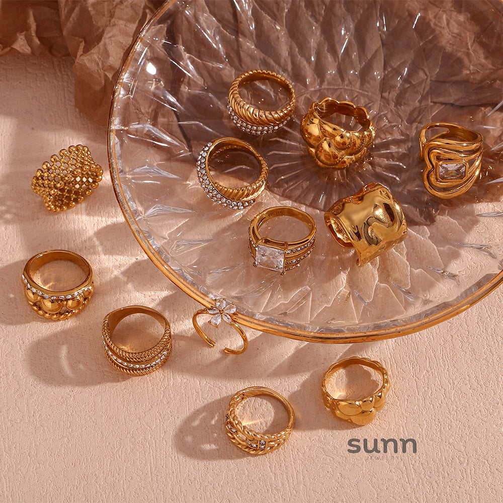 Avri Geometric Ring Collection [HV45PU2P]
