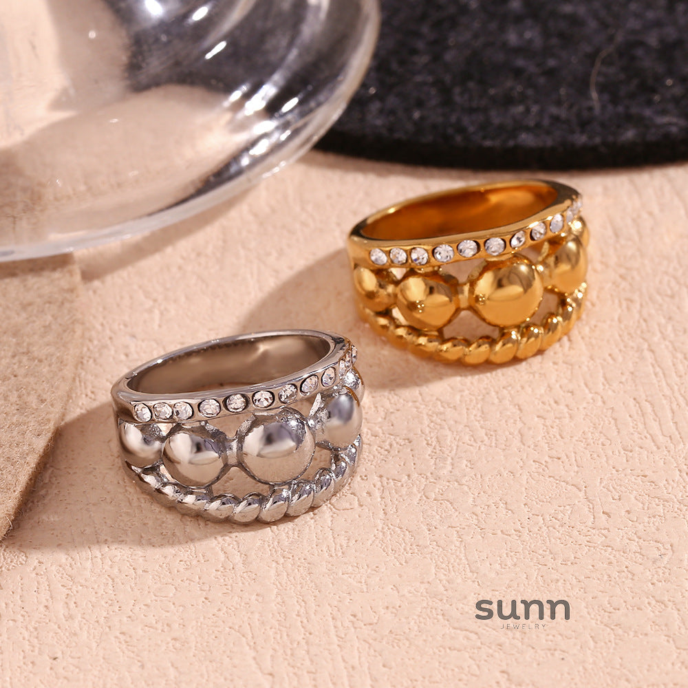 Avri Geometric Ring Collection [XLVBLIYA]