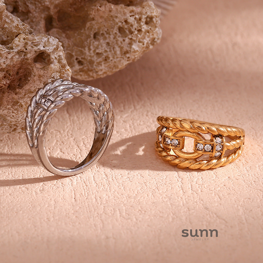 Avri Geometric Ring Collection [U7O9V48U]