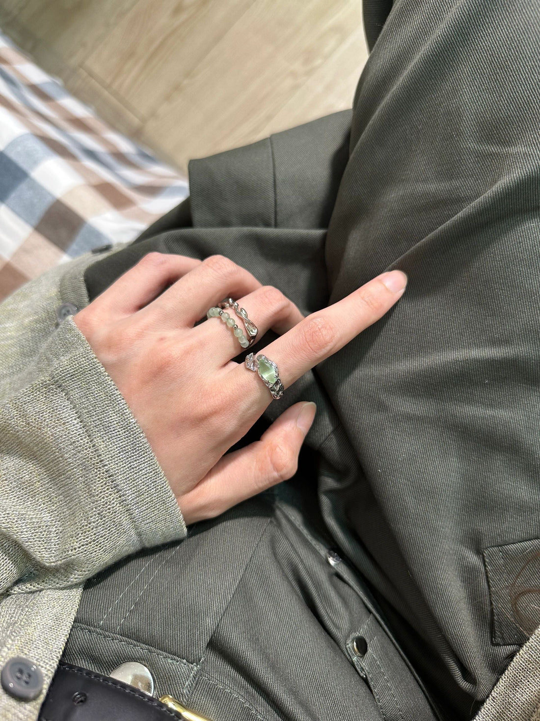 Aya Adjustable Gemstone Ring