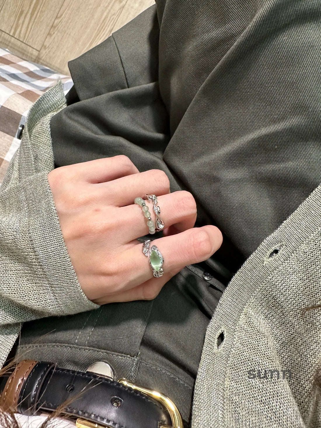 Aya Adjustable Gemstone Ring