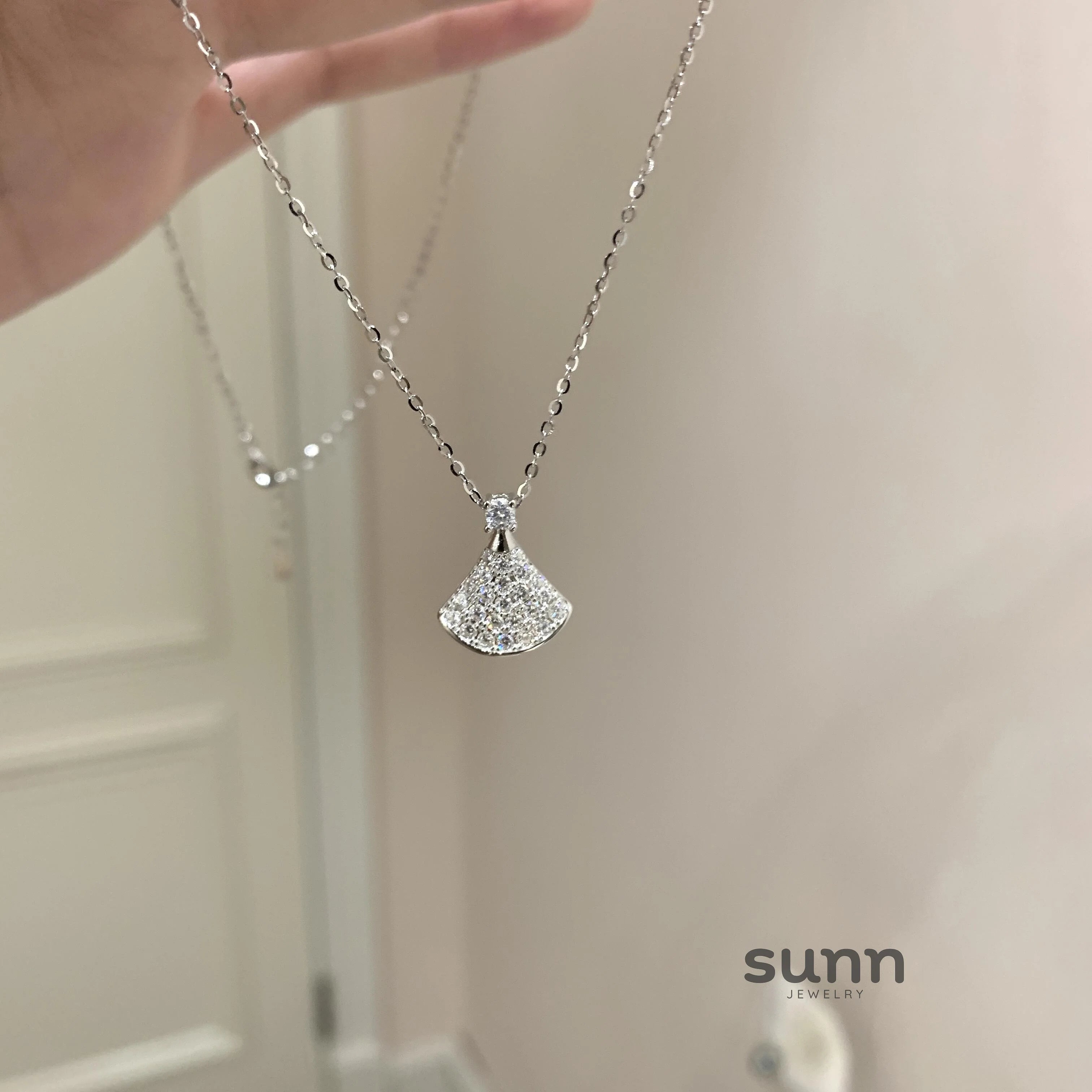 Ayaana Ginkgo Skirt Pendant Necklace