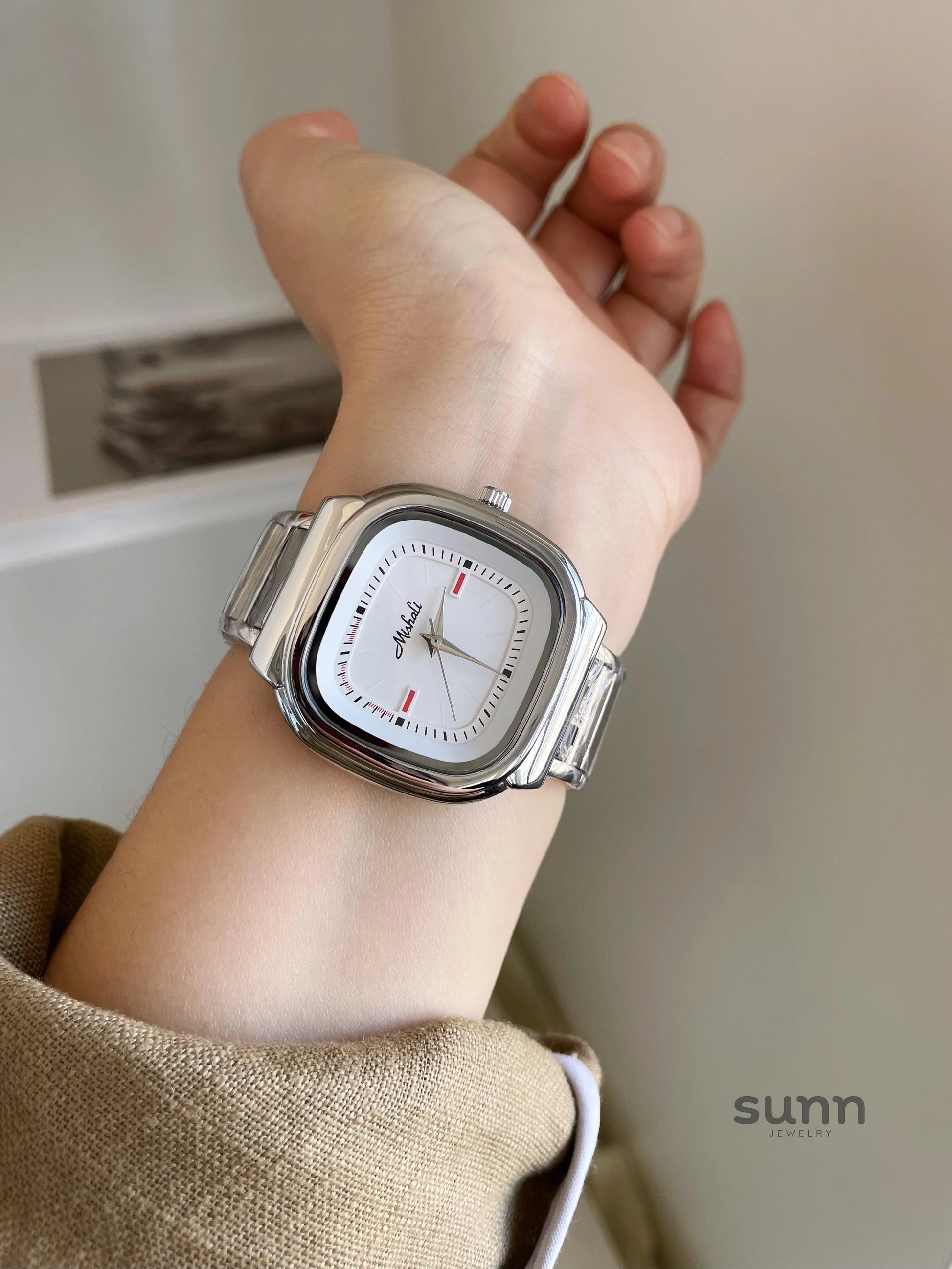 Ayaana Square Steel Watch