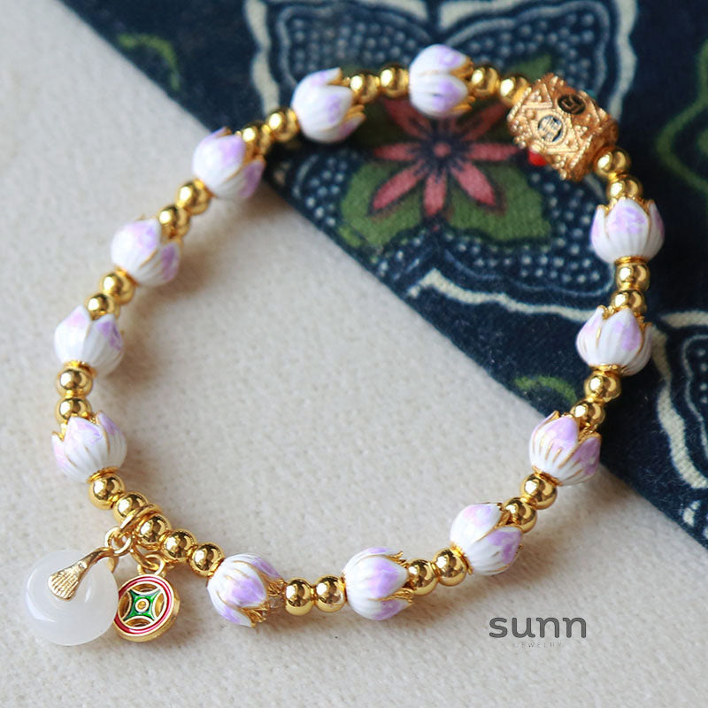 Ayaat Enamel Bloom Bracelet [84XRFMES]