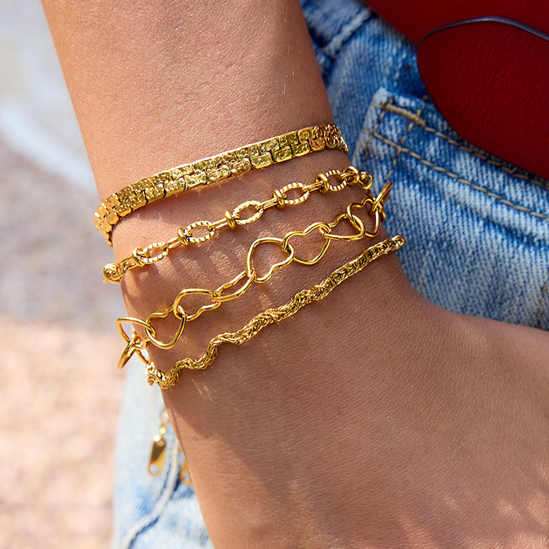 Ayah Layered Charm Bracelets [83RLDGGU]