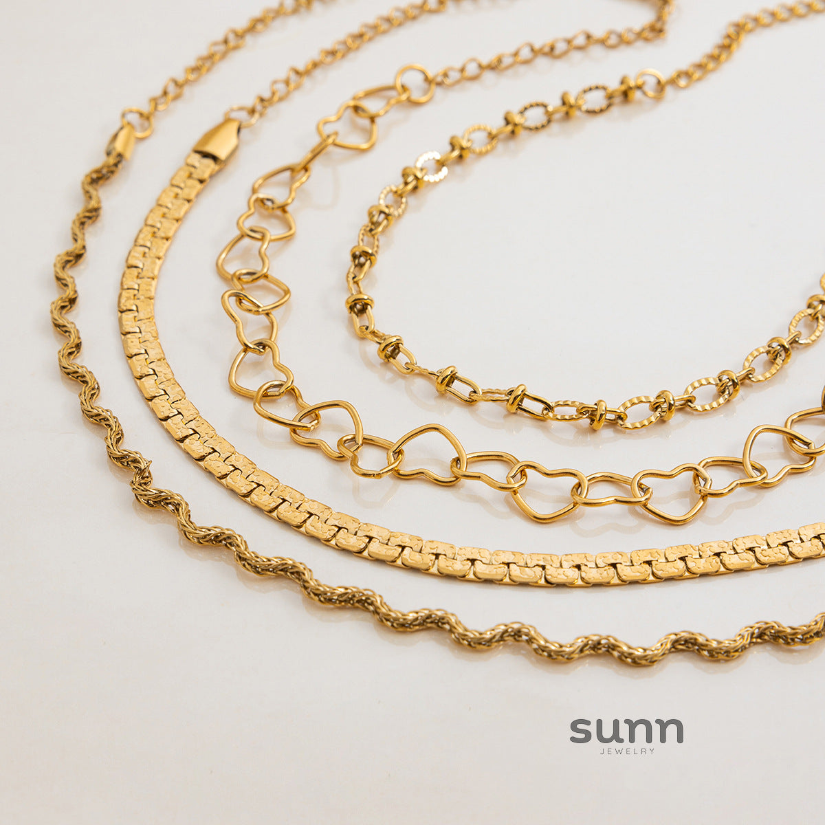 Ayah Layered Charm Bracelets [E11AJPKZ]