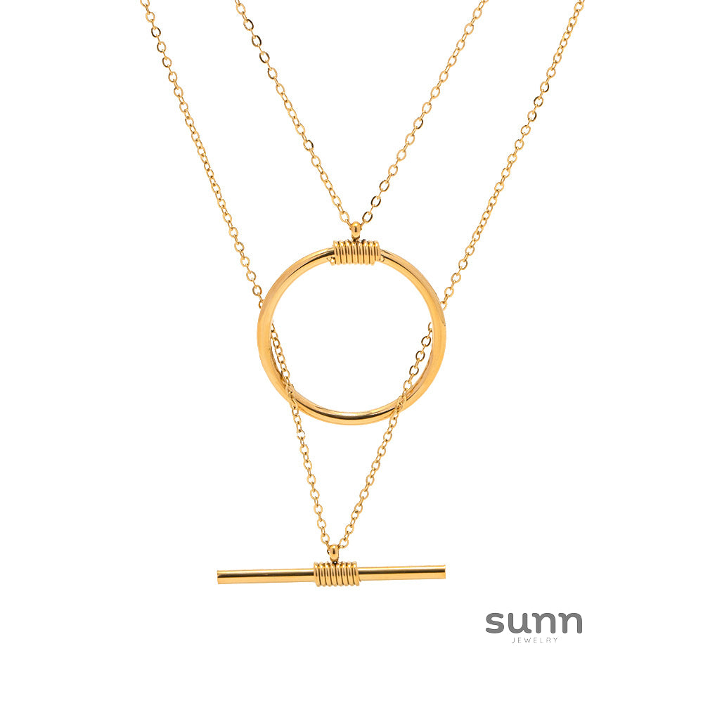 Ayah Layered Initial Necklace [H8GIXZM2]