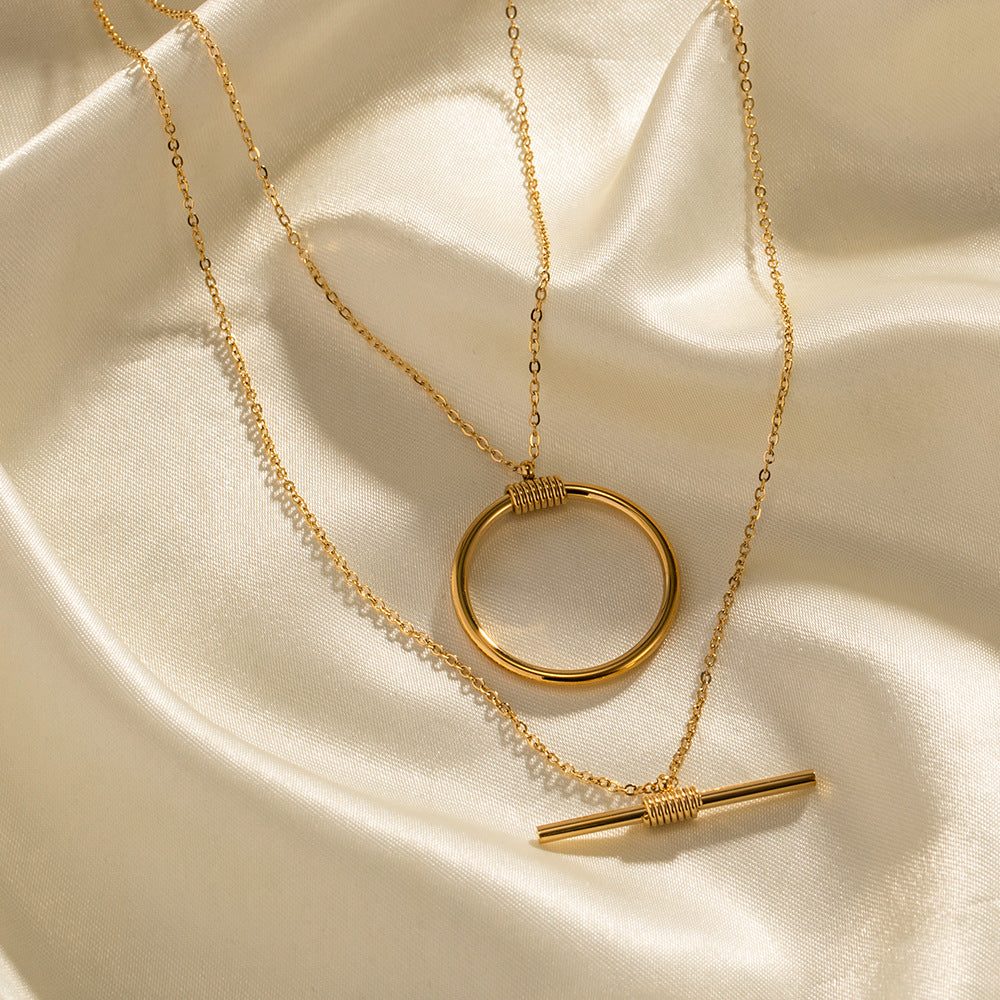 Ayah Layered Initial Necklace [HTCUP30S]
