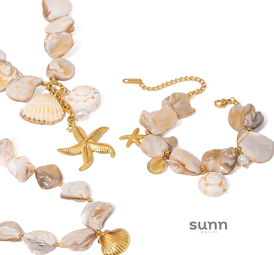 Ayan Ocean Shell Necklace [SY2ZCHNO]