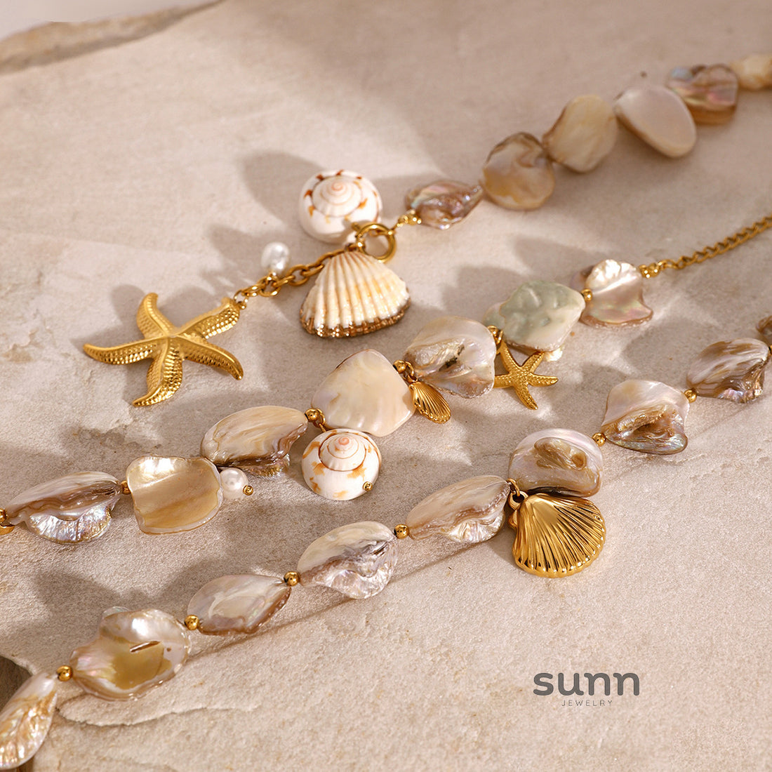Ayan Ocean Shell Necklace [ZO1OT446]