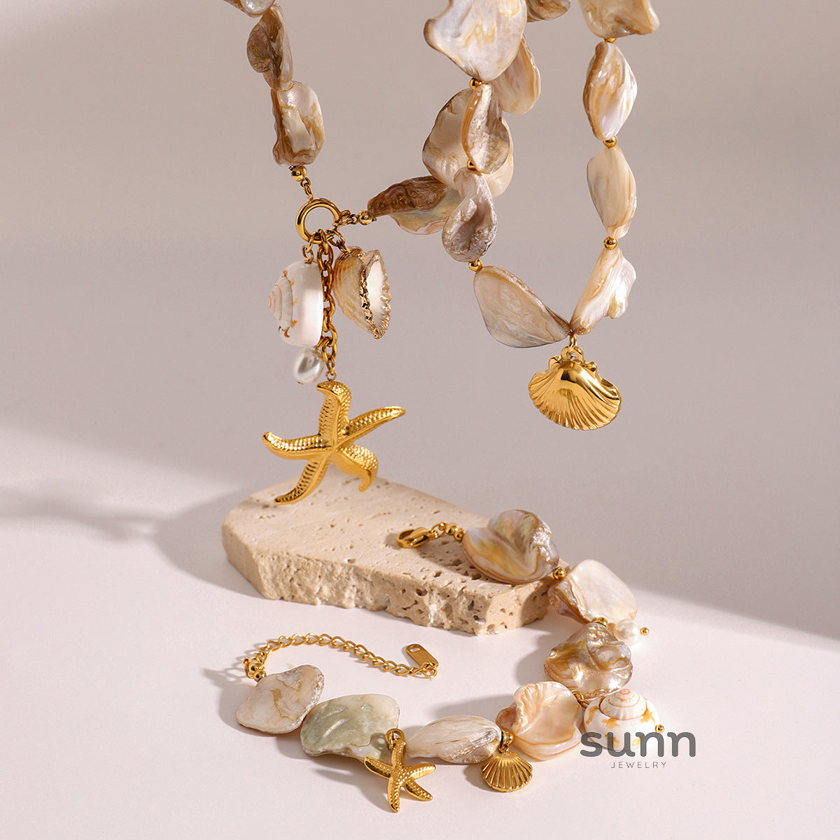 Ayan Ocean Shell Necklace [9UTLNJKS]