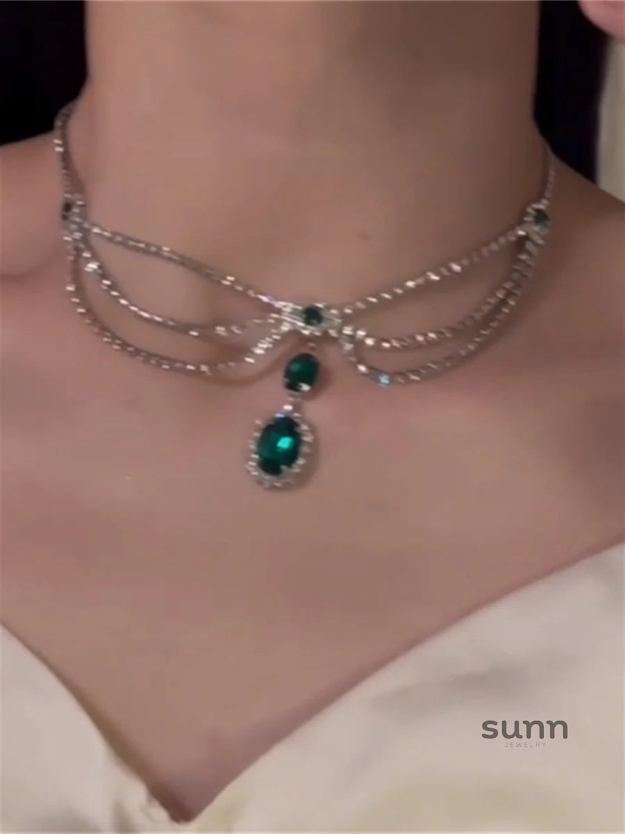 Ayana Emerald Zirconia Necklace