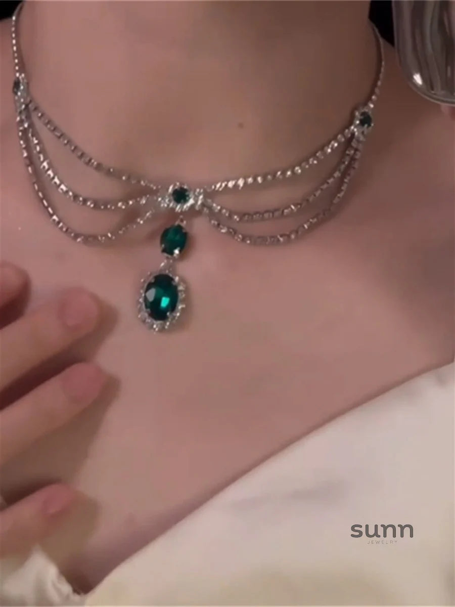 Ayana Emerald Zirconia Necklace