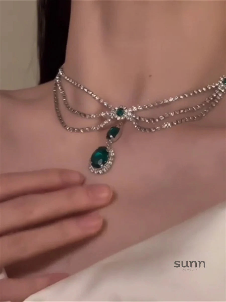 Ayana Emerald Zirconia Necklace