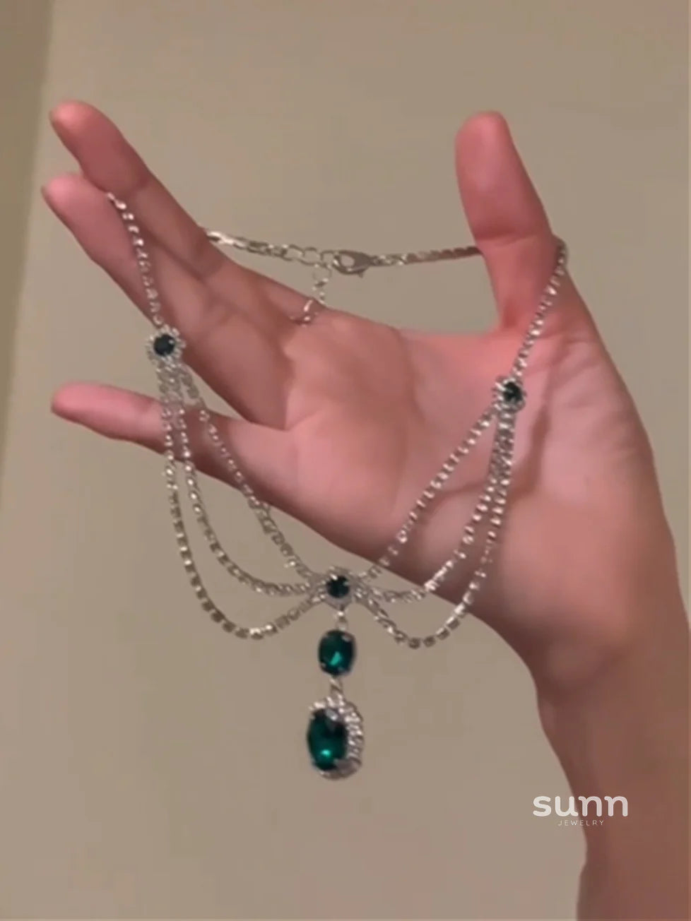Ayana Emerald Zirconia Necklace