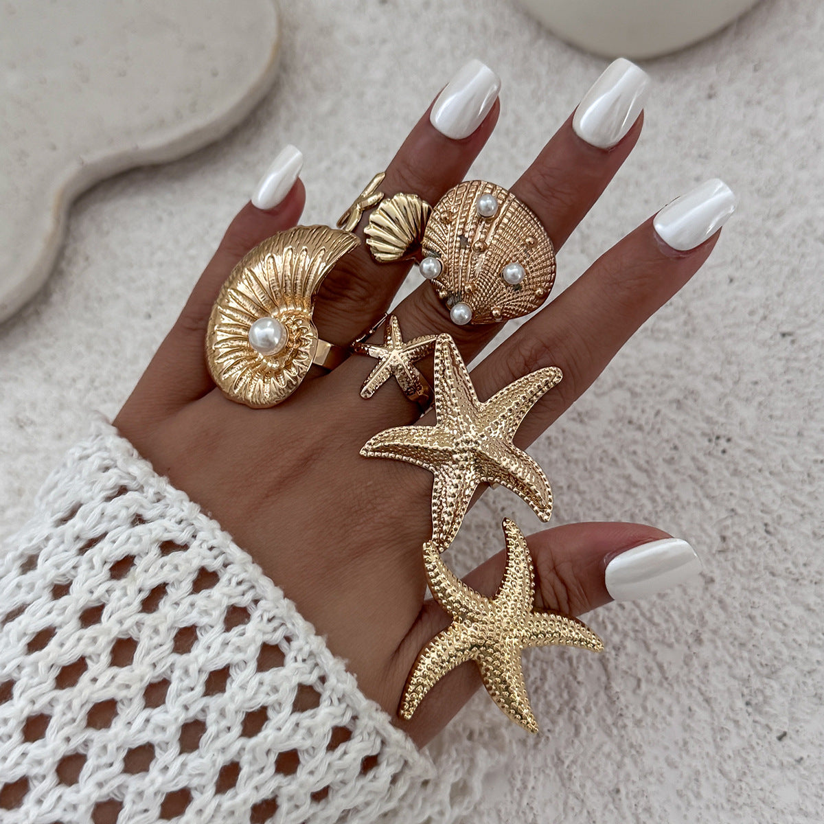 Ayelet Pearl Shell Ring [48L4JJCJ]