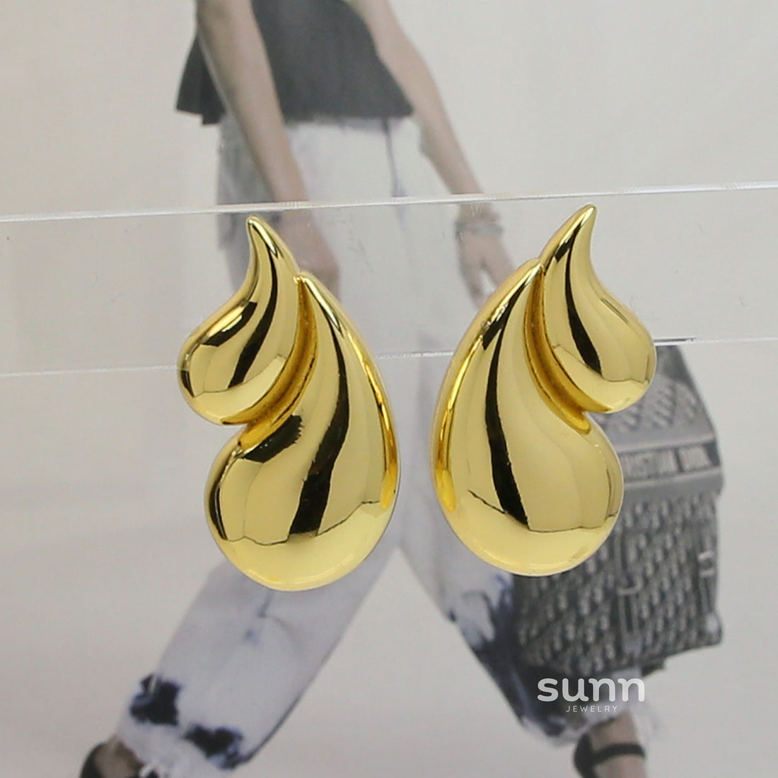 Ayla Double Drop Earrings [9A3P73Z7]