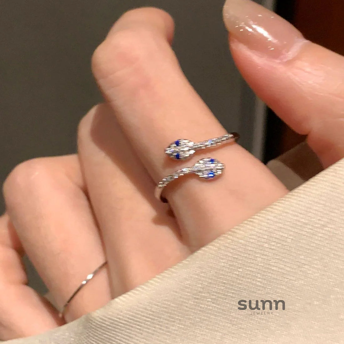 Aylani Double Serpent Ring