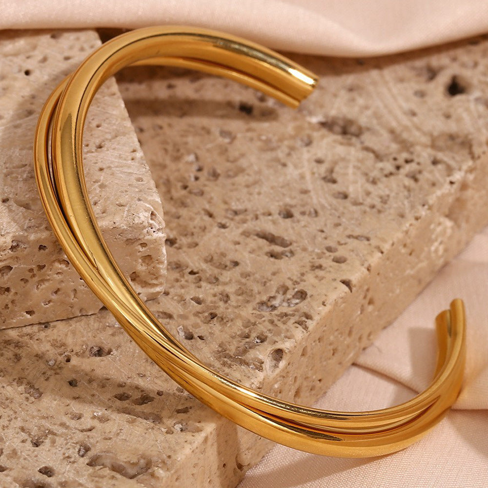 Ayomide Double Layer Cuff Bracelet [5LRW8U0G]