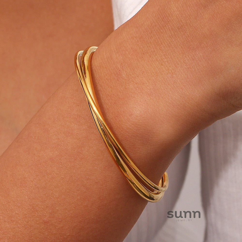 Ayomide Double Layer Cuff Bracelet [4ZBTKRKJ]