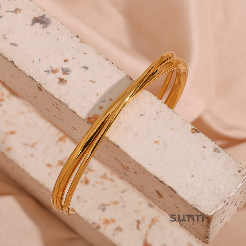 Ayomide Double Layer Cuff Bracelet [5LRW8U0G]
