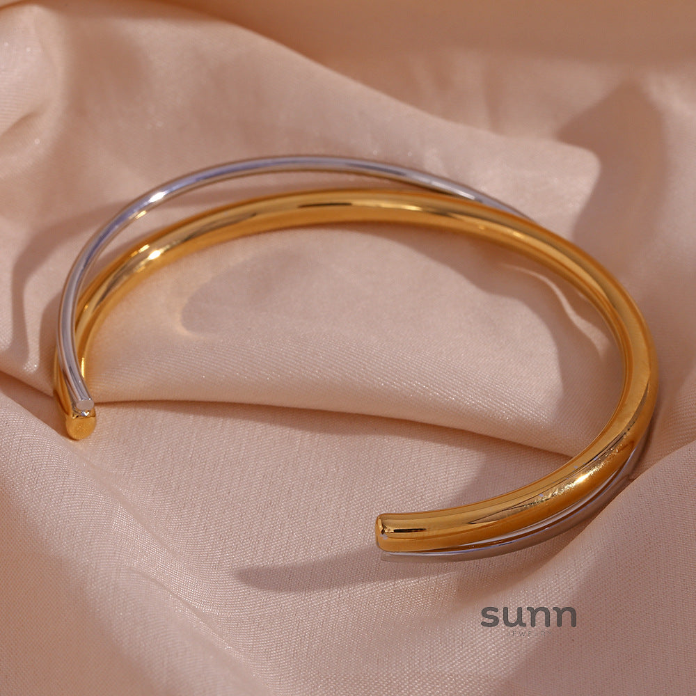 Ayomide Double Layer Cuff Bracelet [8O4KEHMU]