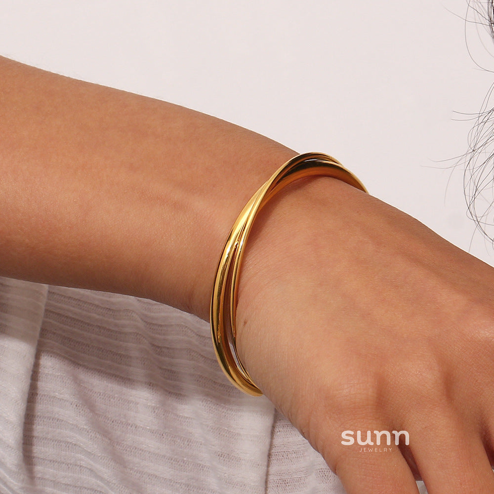 Ayomide Double Layer Cuff Bracelet [XUWPOD10]