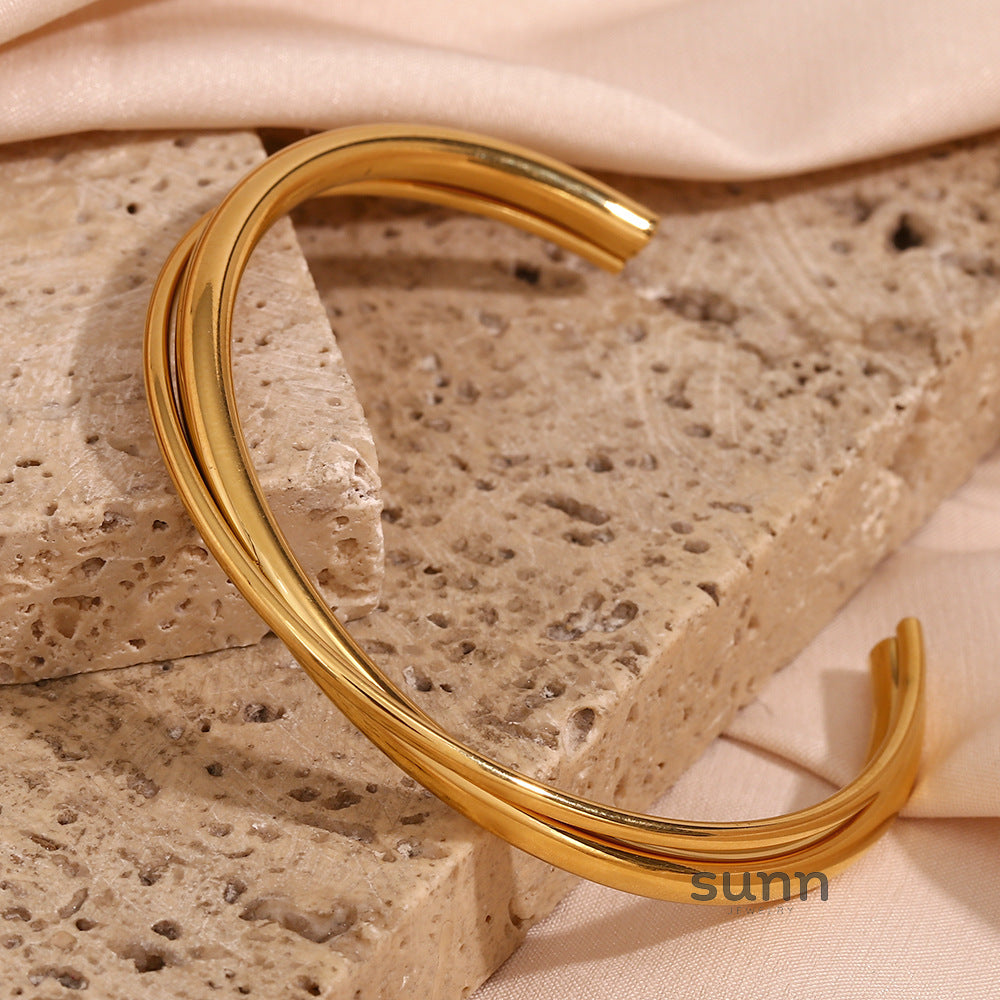 Ayomide Double Layer Cuff Bracelet [EO0WHW2F]