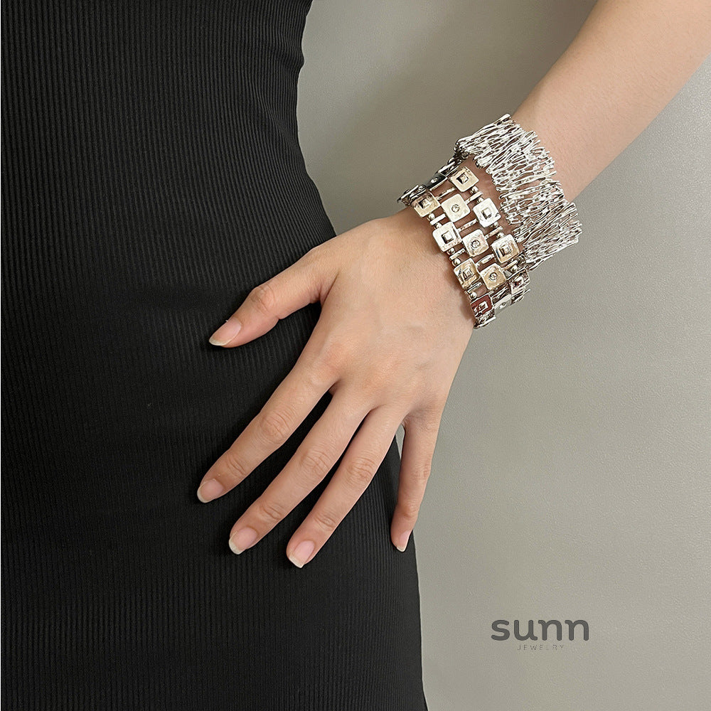Ayonna Geometric Crystal Cuff