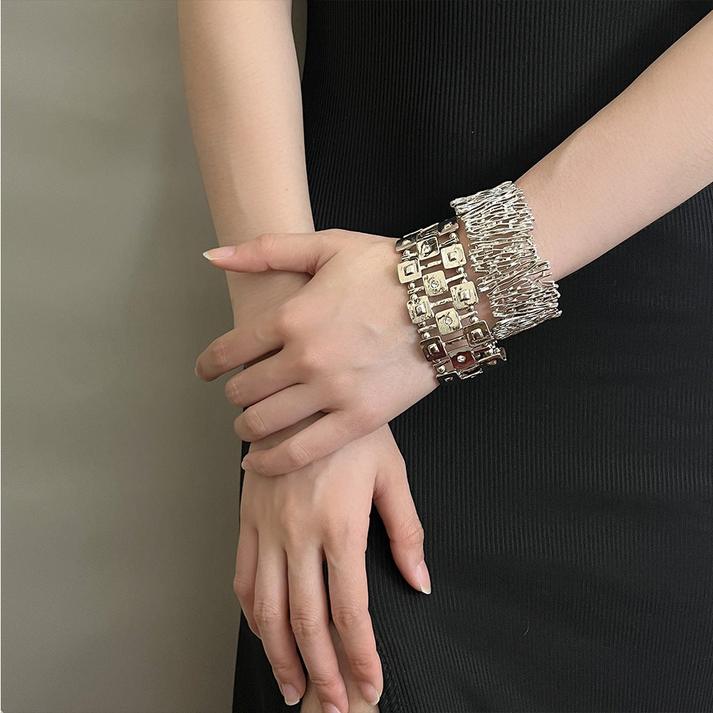 Ayonna Geometric Crystal Cuff