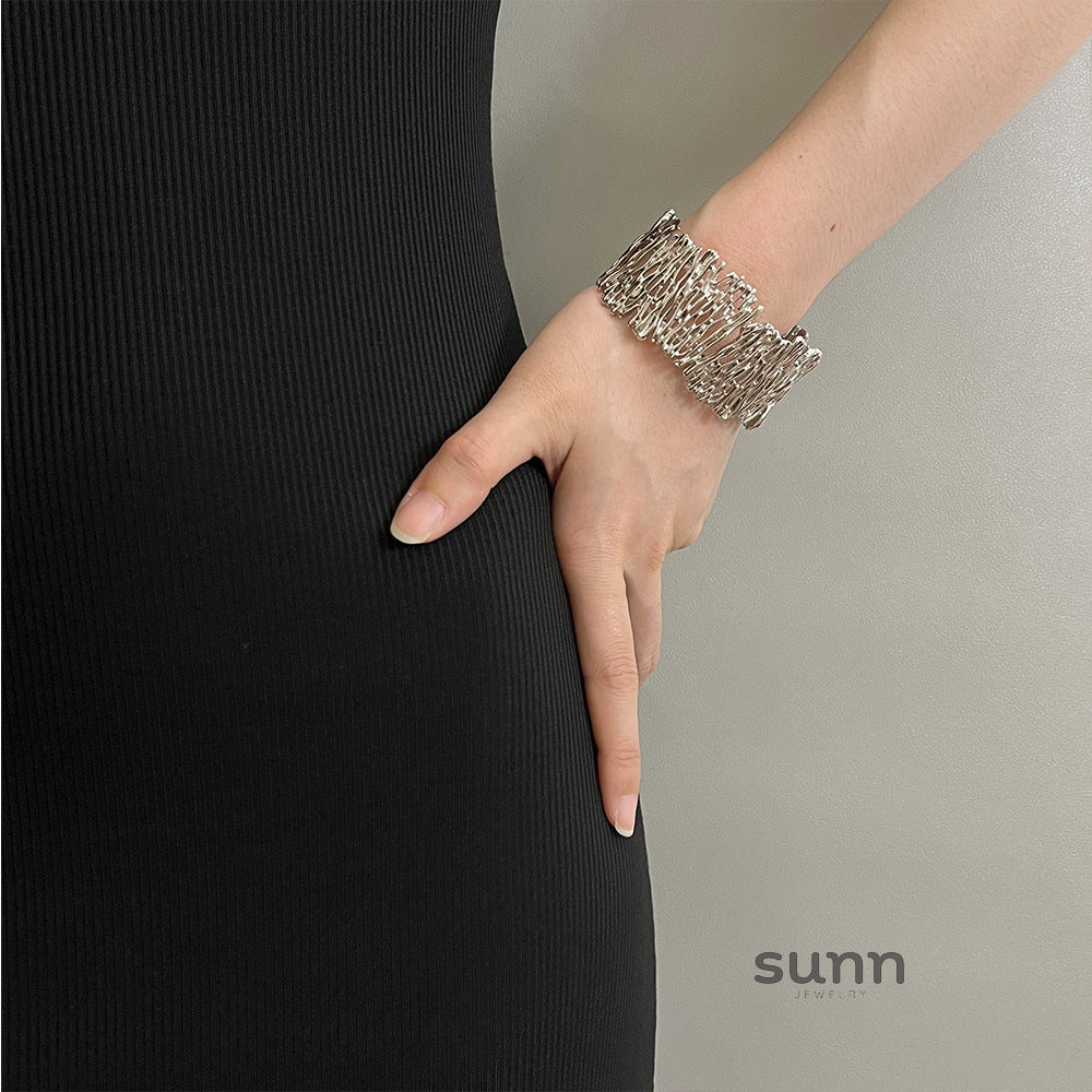 Ayonna Geometric Crystal Cuff