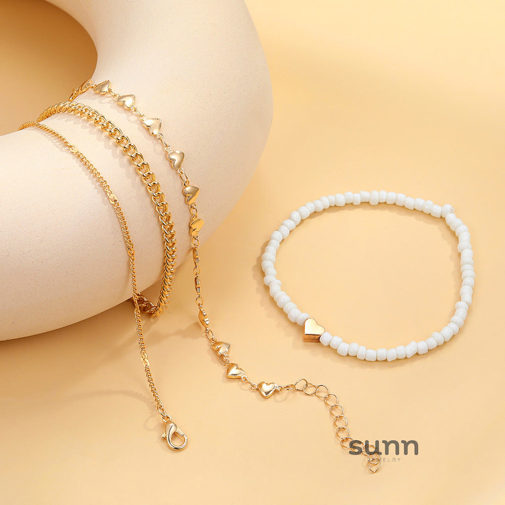 Ayva Layered Chain Anklet Set [FRC39U66]