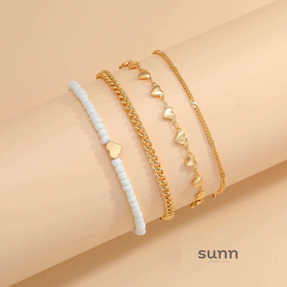 Ayva Layered Chain Anklet Set [OASWL490]
