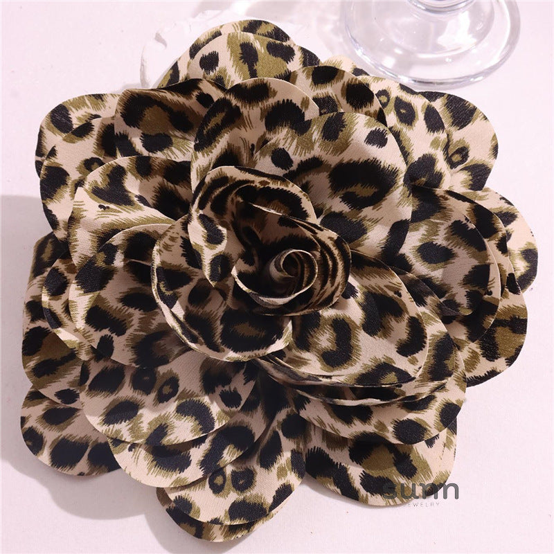 Ayva Leopard Bloom Brooch [R3DRTAI5]