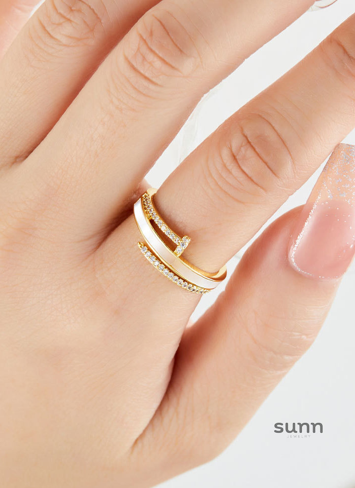 Ayven Shell Spike Open Ring [ZQKXPN47]