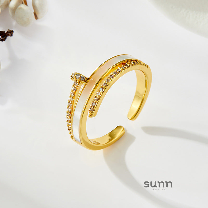 Ayven Shell Spike Open Ring [ZKK1EHS0]