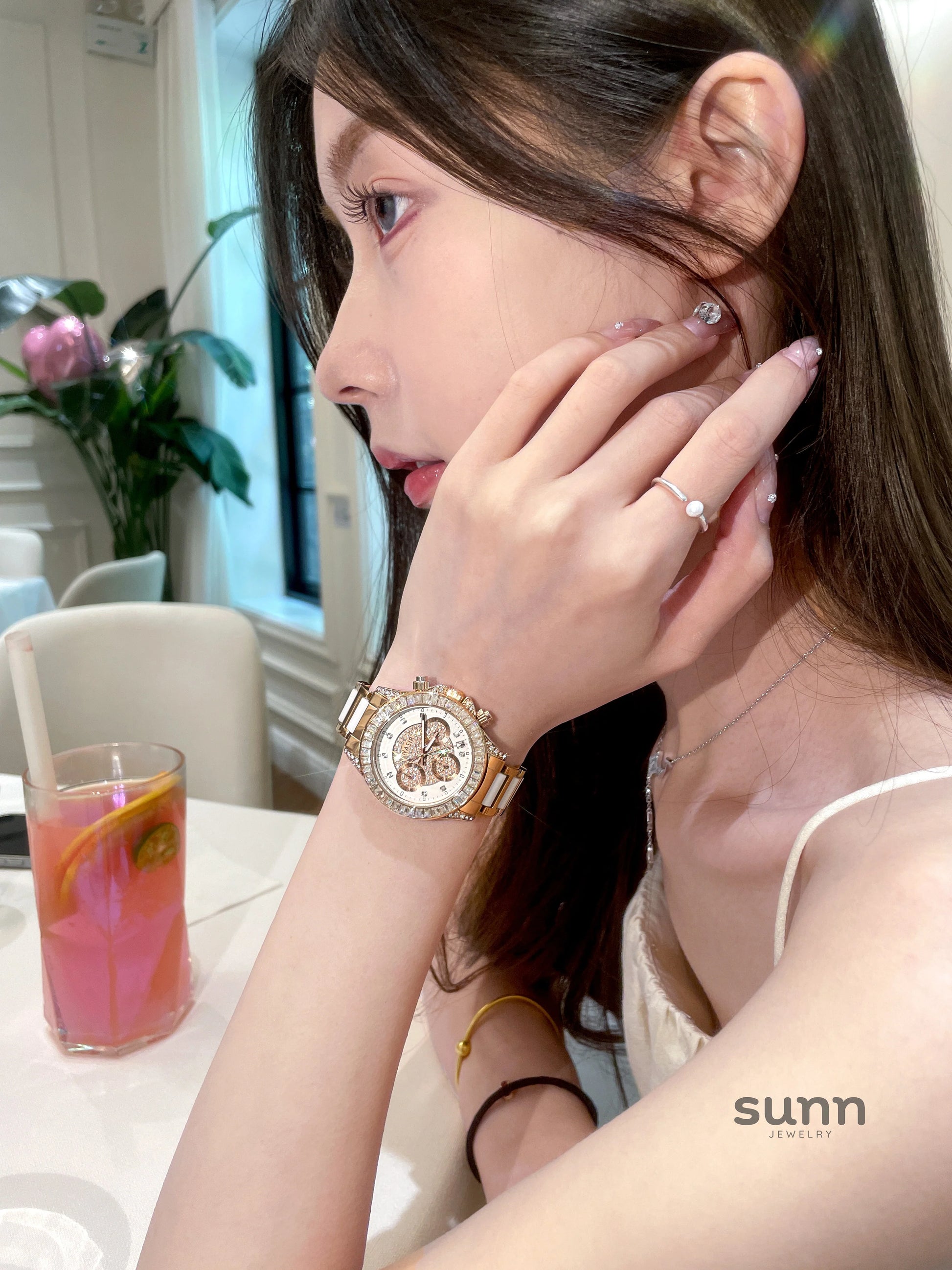 Azalea Ceramic Diamond Watch