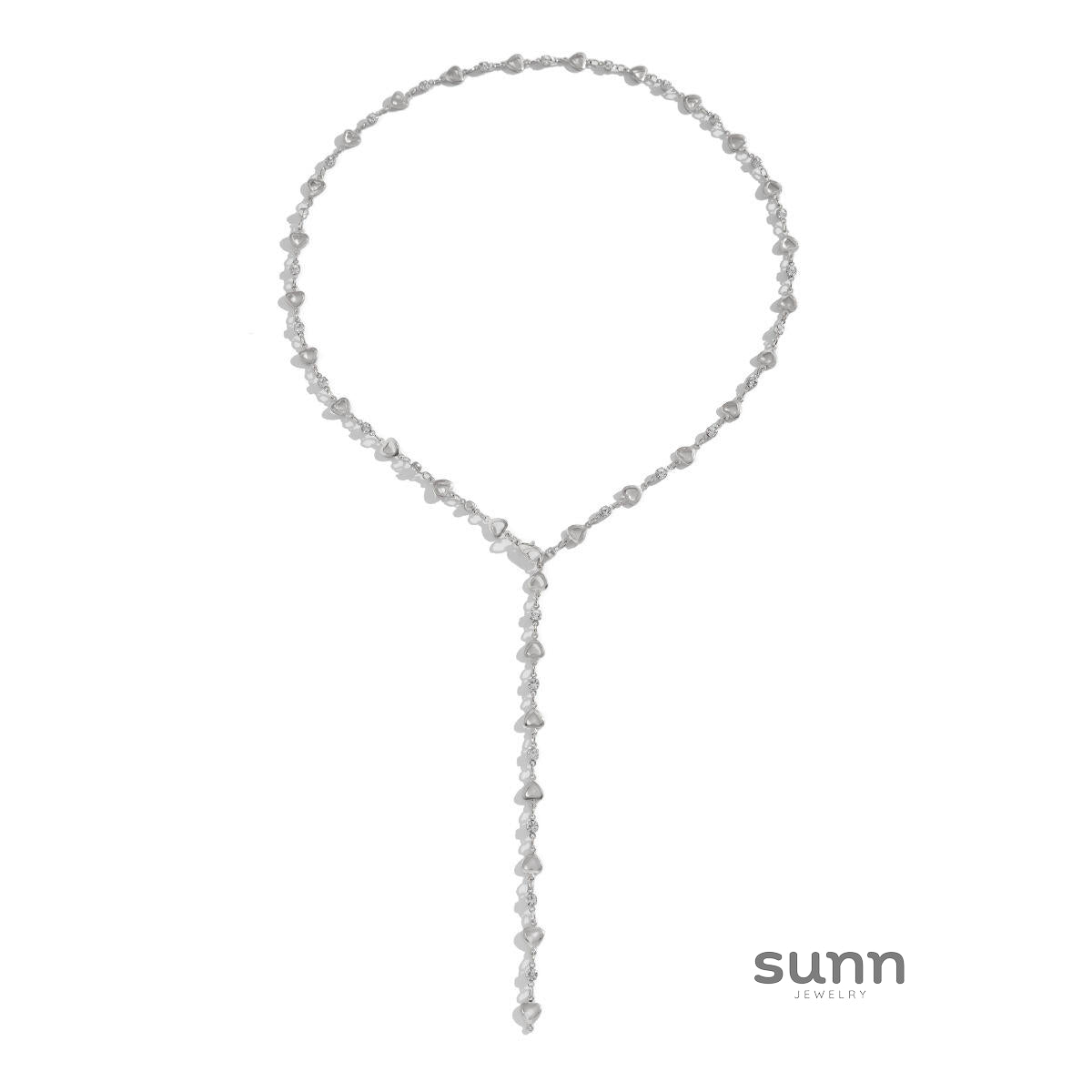 Azaliah Pearl Heart Tassel Necklace [SCOOAPYD]
