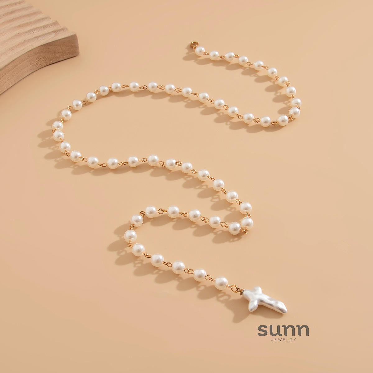 Azaliah Pearl Heart Tassel Necklace [R58VJIL8]
