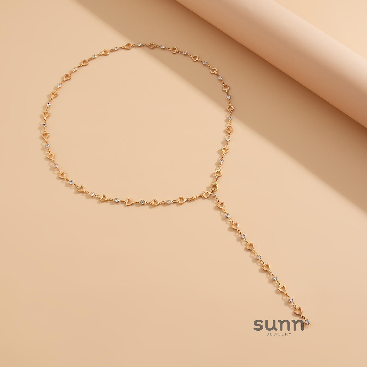 Azaliah Pearl Heart Tassel Necklace [S35CR6N1]