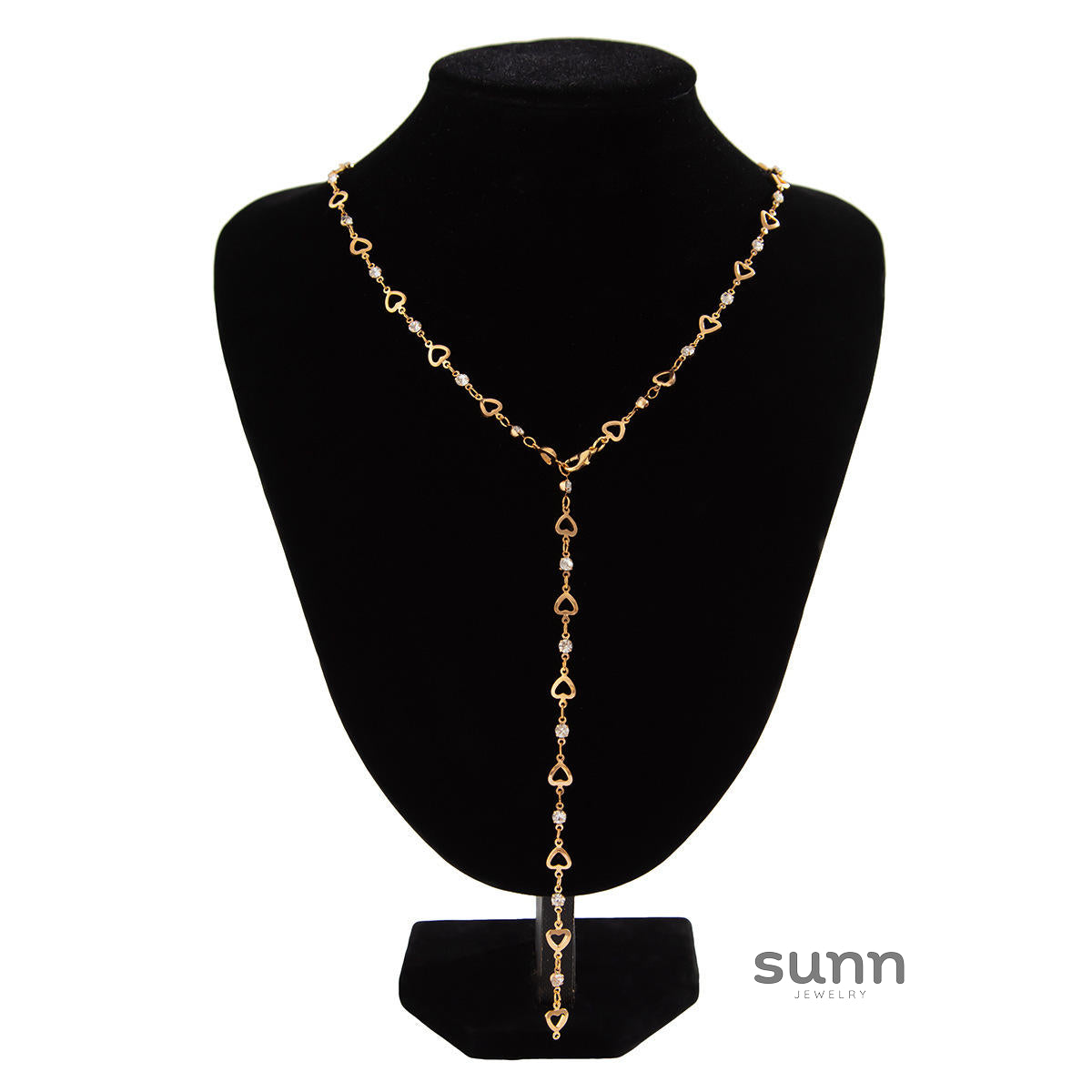 Azaliah Pearl Heart Tassel Necklace [MZQLMF60]