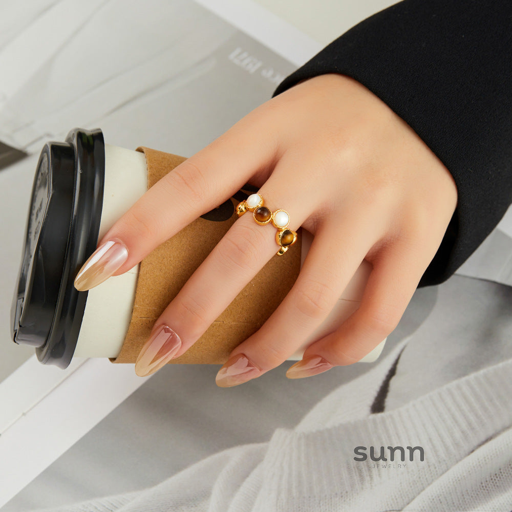 Azara Geometric Open Ring [RE4GNXTG]