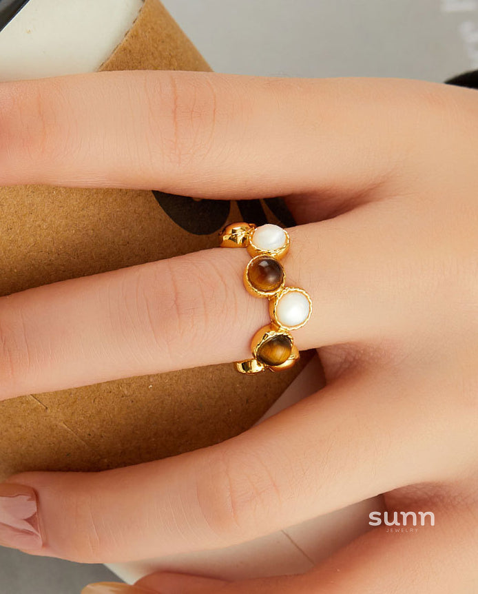 Azara Geometric Open Ring [3JMTQFK8]
