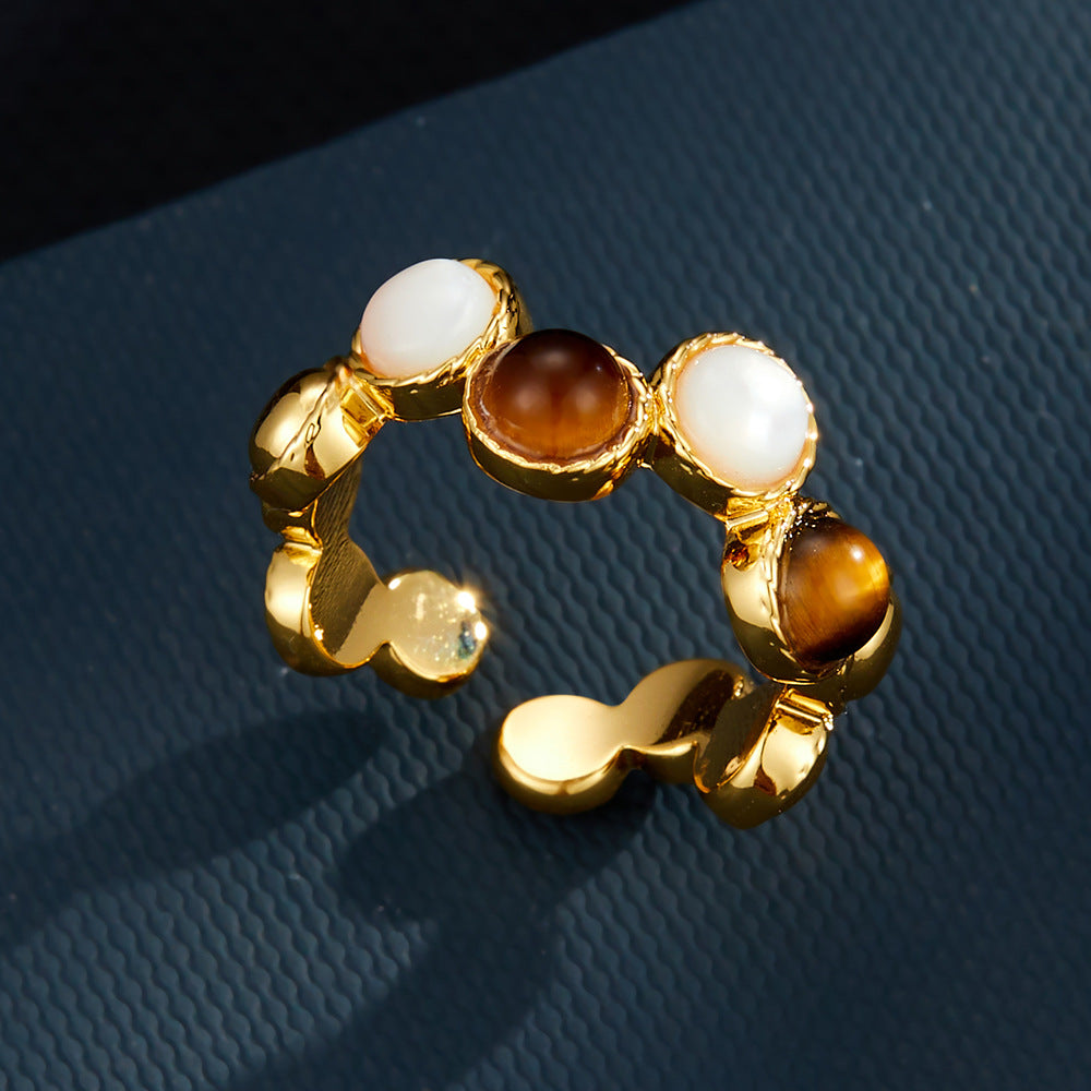 Azara Geometric Open Ring [RE4GNXTG]