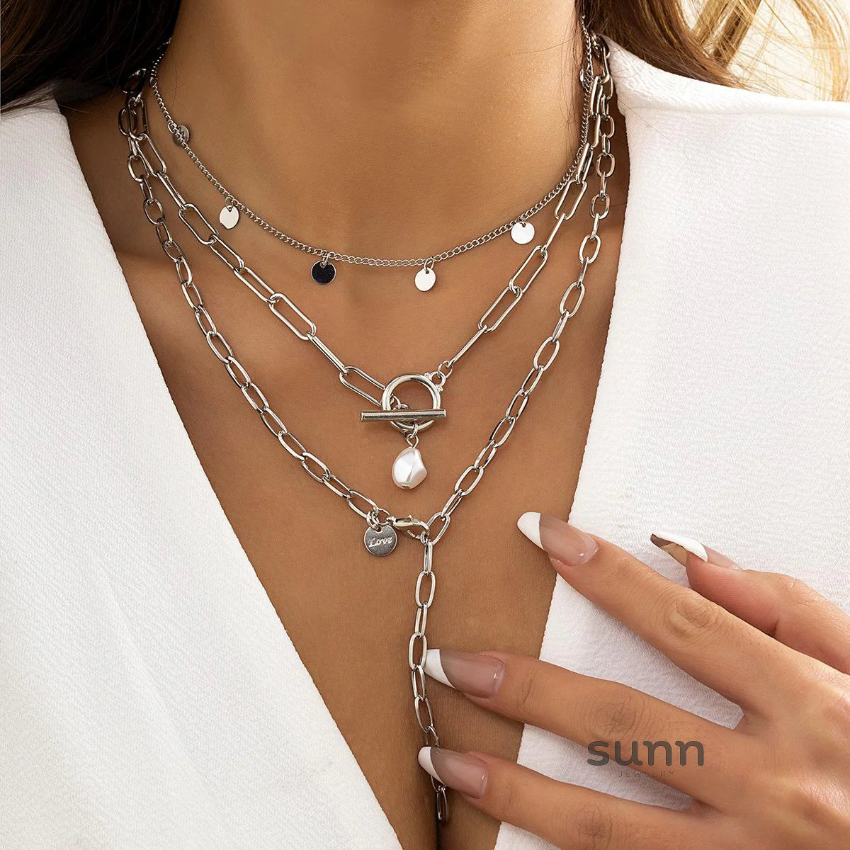 Azara Gold Layered Pendant Necklace
